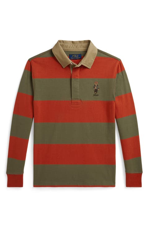 Kids' Polo Bear Cotton Rugby Shirt
