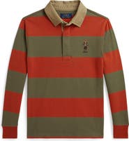Polo Ralph Lauren Kids' Polo Bear Cotton Rugby Shirt