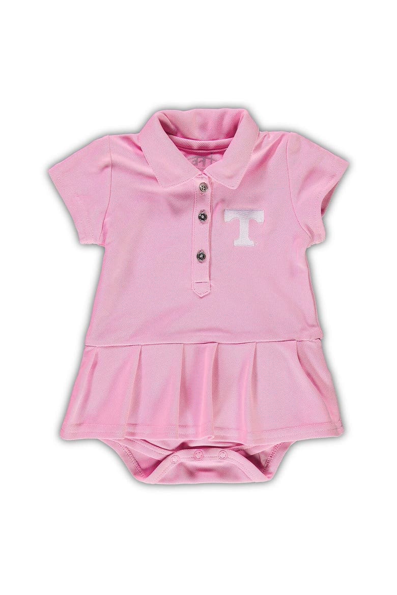 Girls Infant Garb Pink Tennessee Volunteers Caroline Cap Sleeve Polo Bodysuit, Alternate, color, Pink