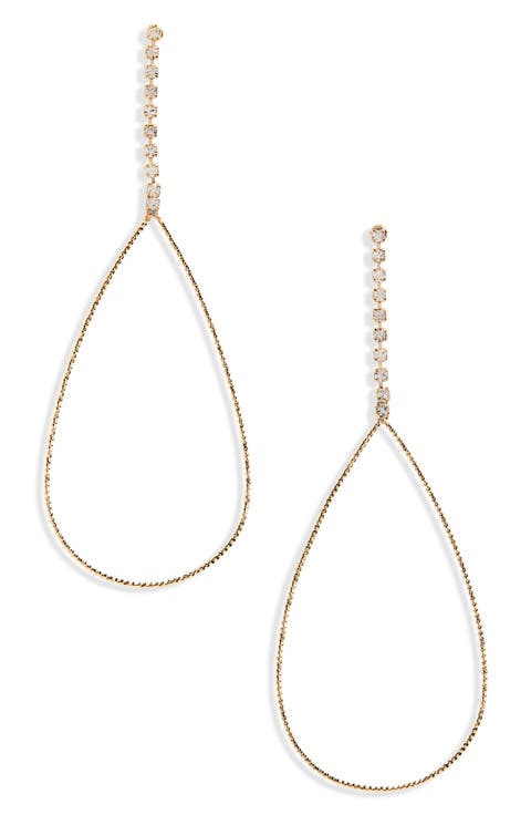 Hammered Teardrop Earrings