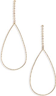 Panacea Hammered Teardrop Earrings