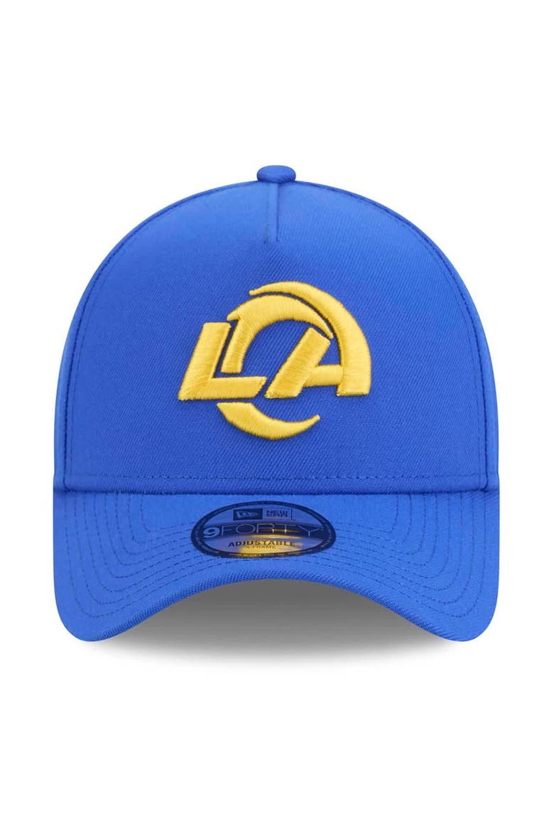 Men's New Era Royal Los Angeles Rams 9FORTY A-Frame Adjustable Hat, Alternate, color, Royal
