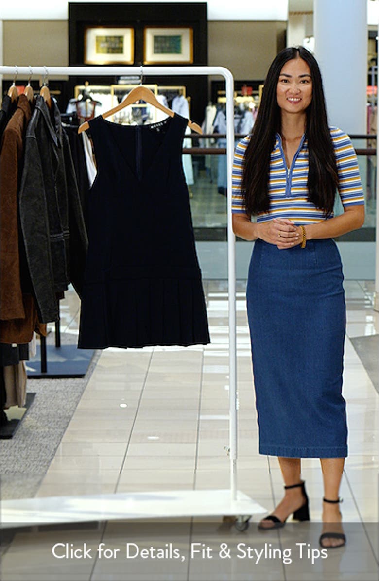 Rita Plunge Neck Pleated Minidress, sales video thumbnail