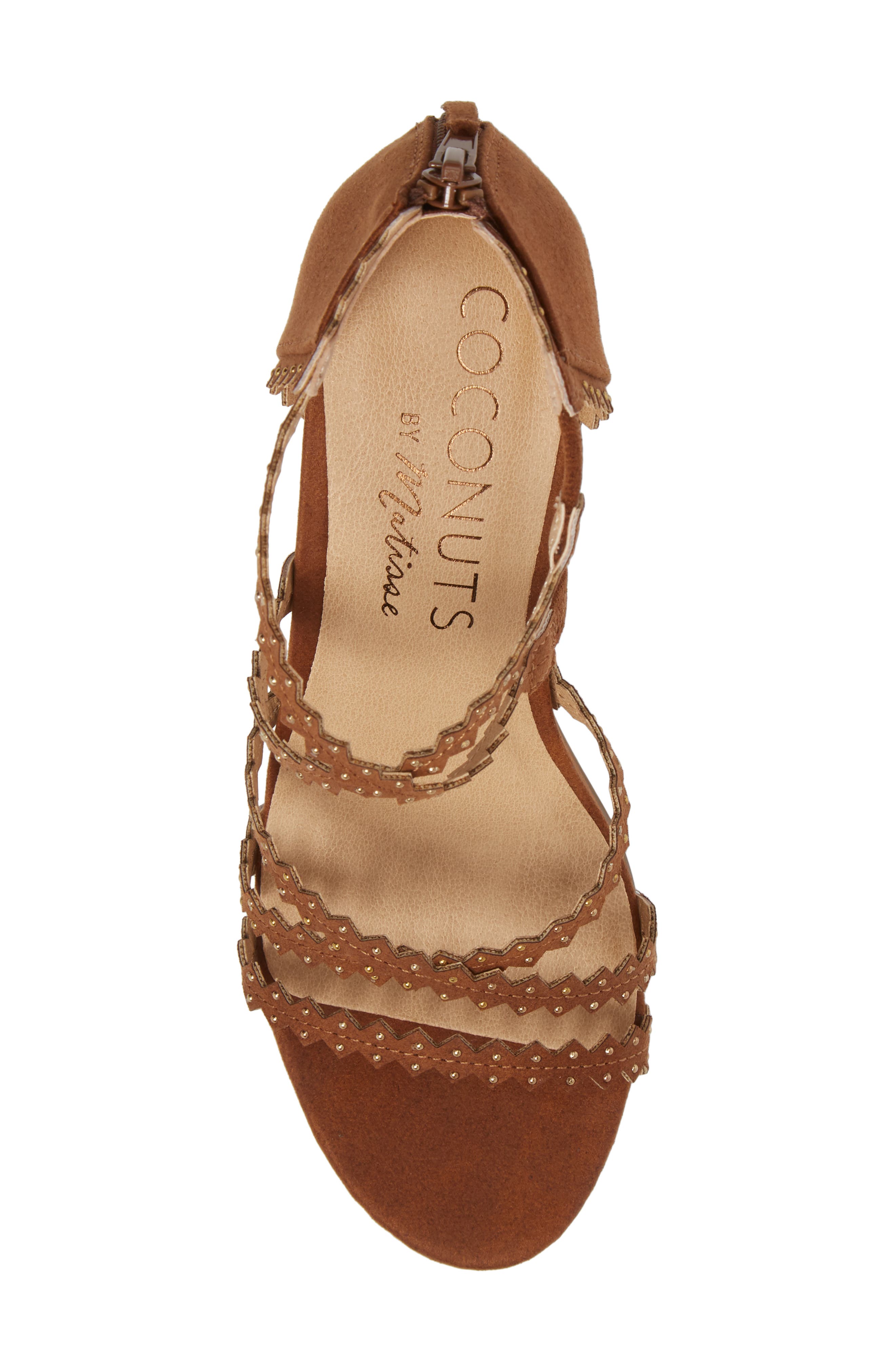 Aiden Block Heel Sandal, Alternate, color, SADDLE SUEDE