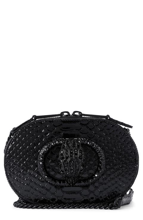 Small Chelsea Croc Embossed Leather Crossbody Bag