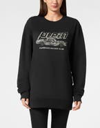 PHILIPP PLEIN Pullover Round Neck Ls Cars Racing Women