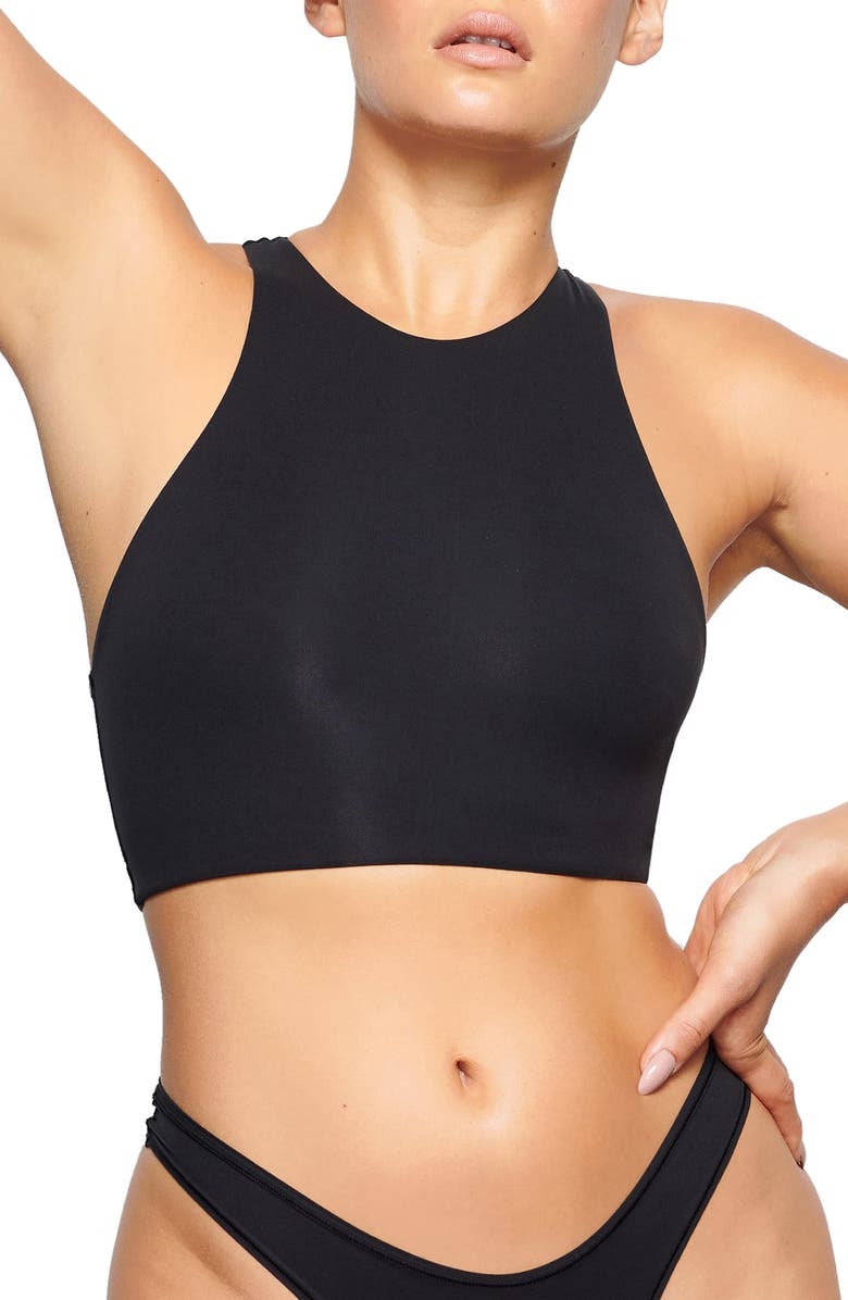SKIMS Fits Everybody High Neck Bralette, Main, color,