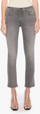 MOTHER The Rascal Hover High Waist Ankle Slim Straight Leg Jeans