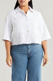Lysse Gem Eyelet Detail Denim Jacket