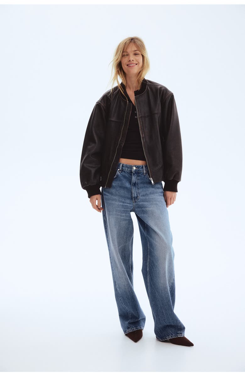 H&M Pima Cotton Top, Alternate, color, Dark Brown