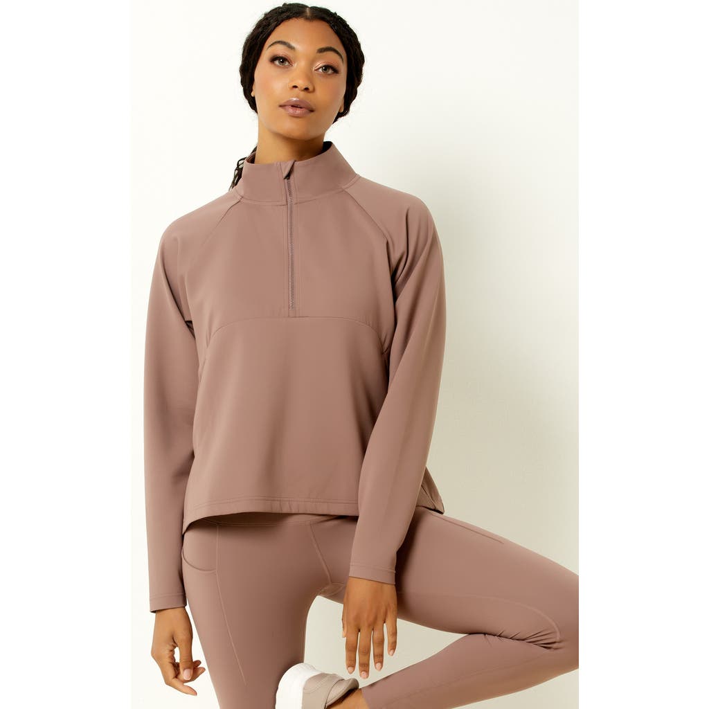 Single Stitch Performance 1/4 Zip Pullover In Neutral