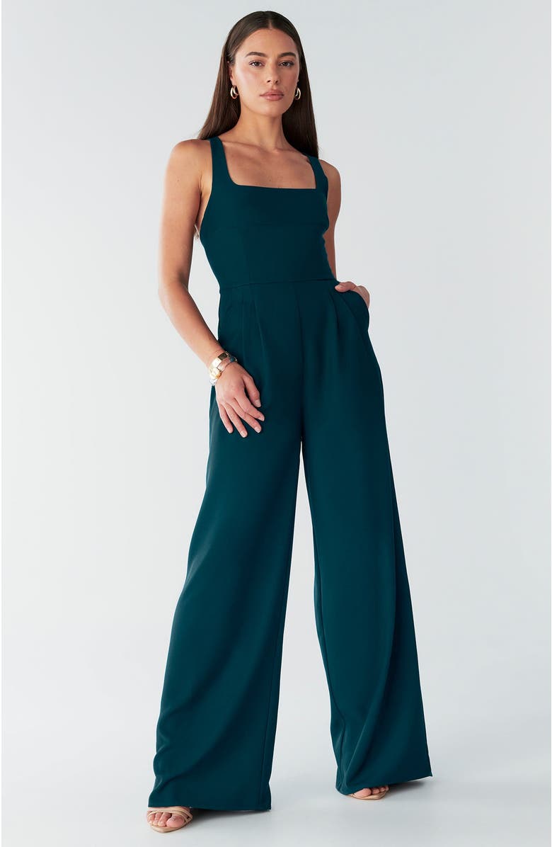 BWLDR Cherie Jumpsuit, Alternate, color, Emerald
