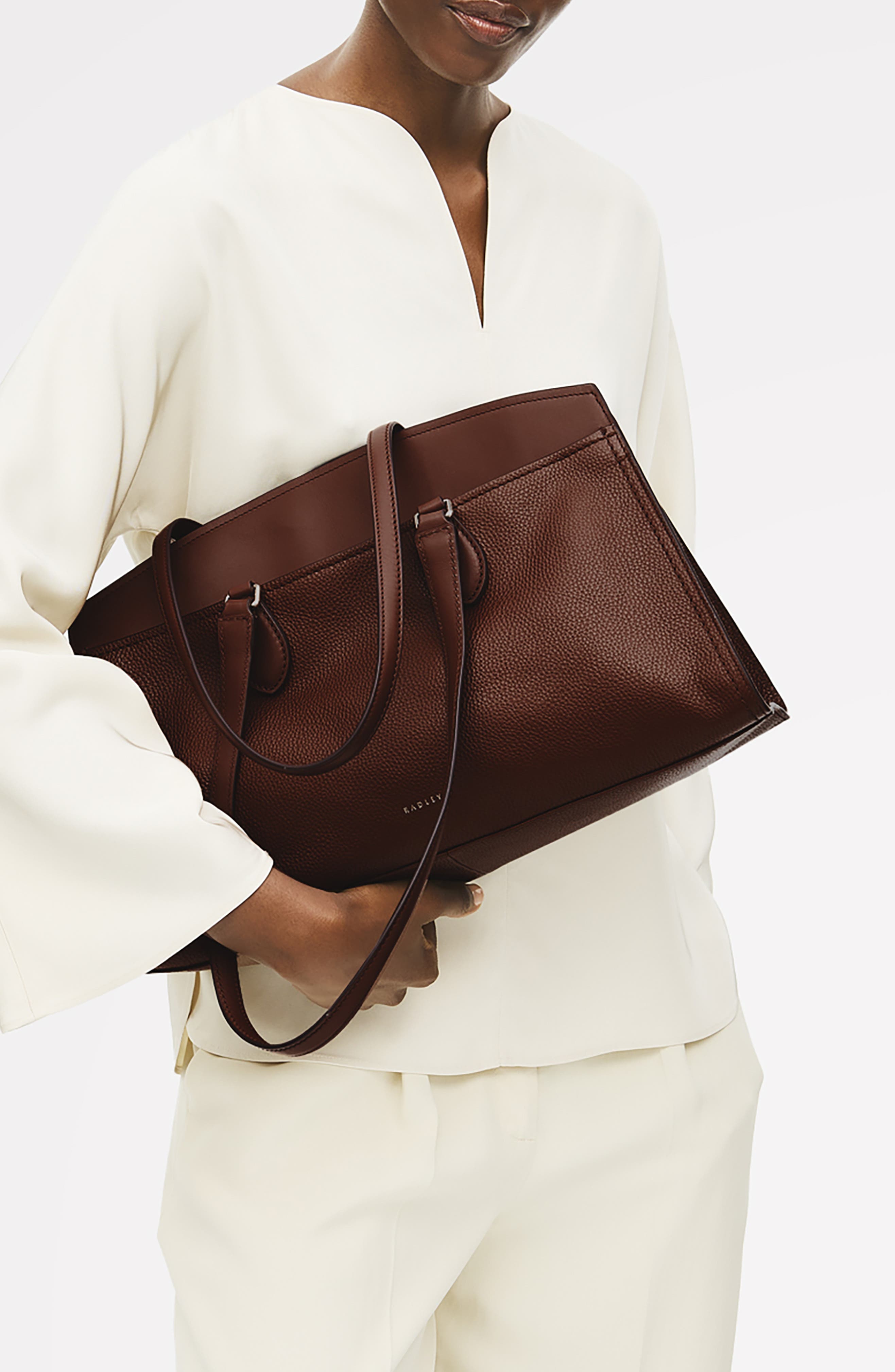 Radley Portland Way Large Laptop Tote, Alternate, color, Cherrywood