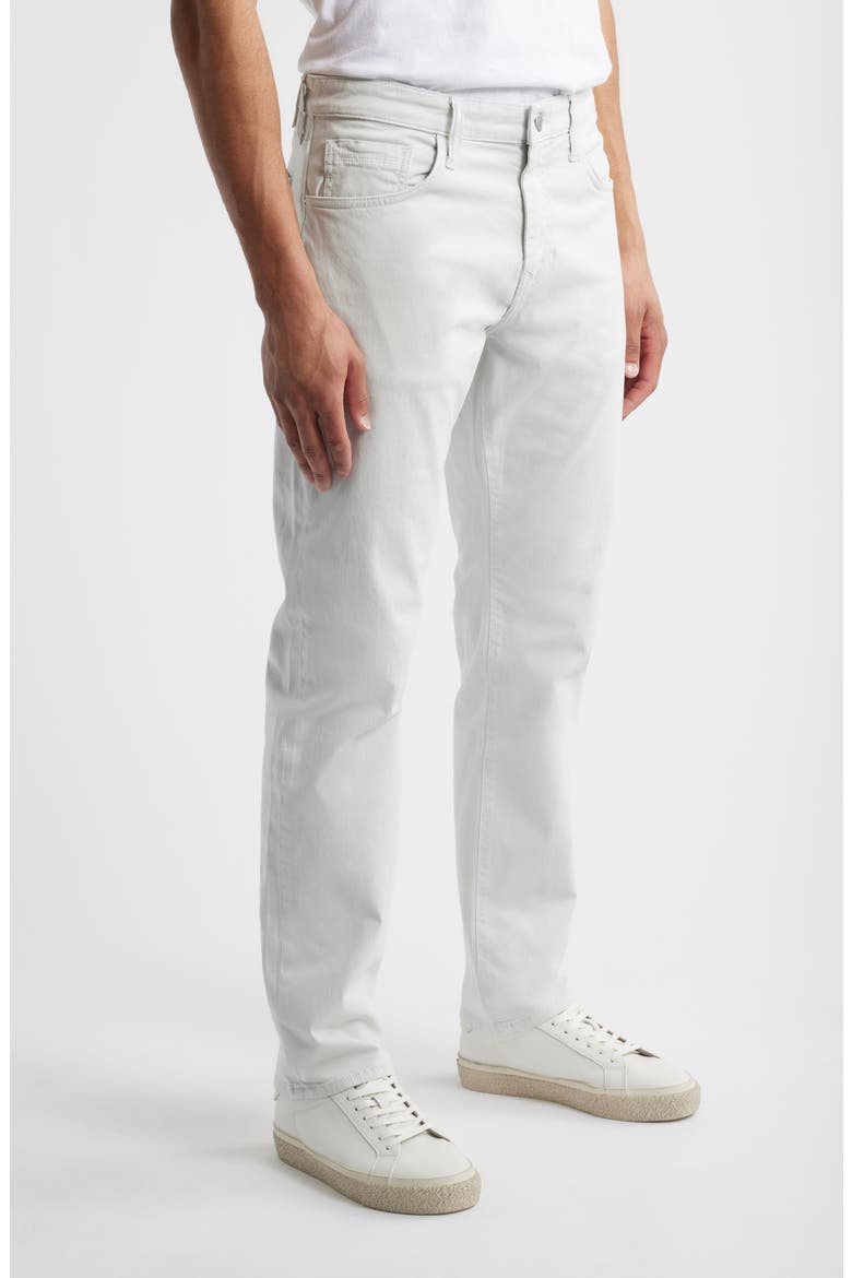 Zach Straight Leg Casual Twill Pants, Alternate, color, IVORY TWILL