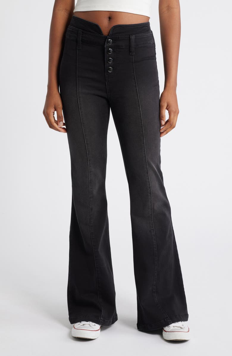 1822 Denim High Waist Flare Jeans, Main, color, 