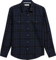James Campbell Ysabel Modern Fit Plaid Cotton Button-Up Shirt