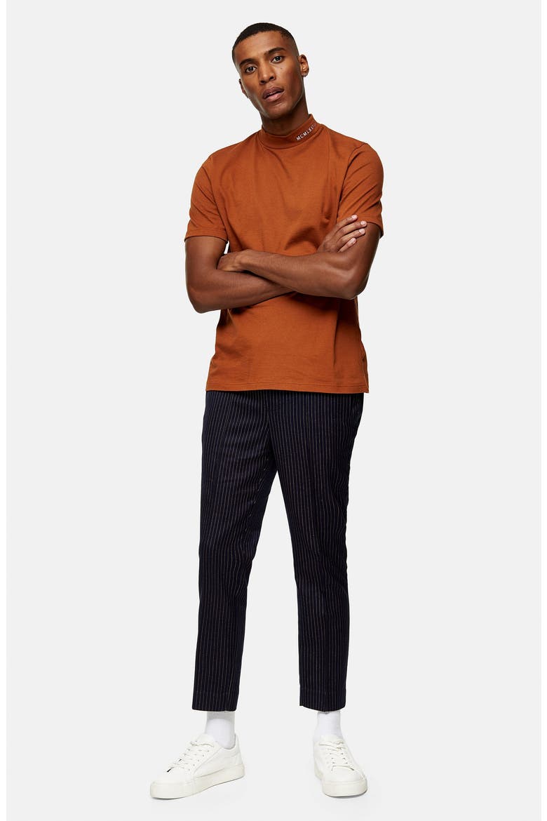 Peanut Pinstripe Jogger Pants, Alternate, color, NAVY BLUE