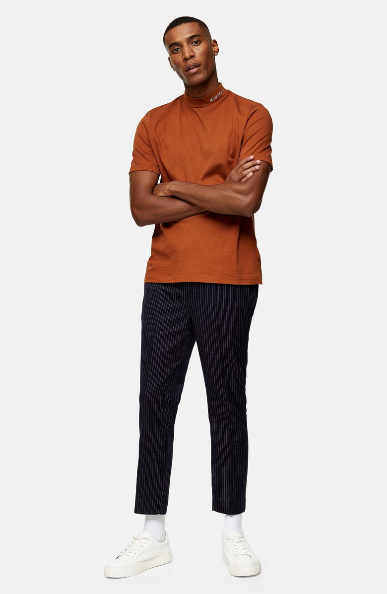 Topman Peanut Pinstripe Jogger Pants, Alternate, color, 