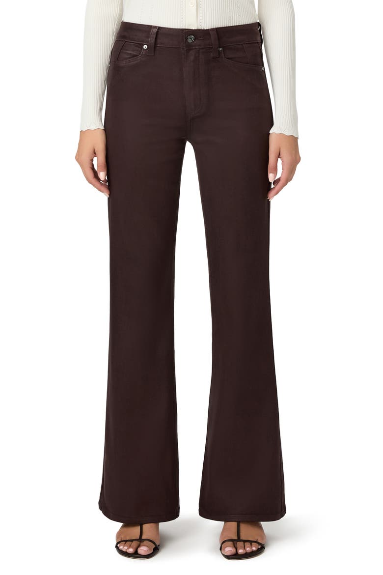 Jolene High Waist Coated Slim Flare Jeans, Main, color, WILD MULBERRY LUXE COATING