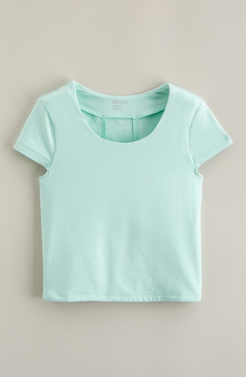 Zella Girl Kids' Get The Scoop Tee In Blue