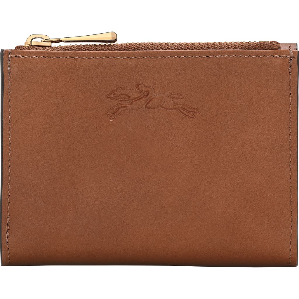 Longchamp Compact Épure Timeless Leather Trifold Wallet