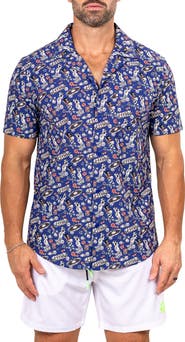 Maceoo Marthy Black Camp Shirt