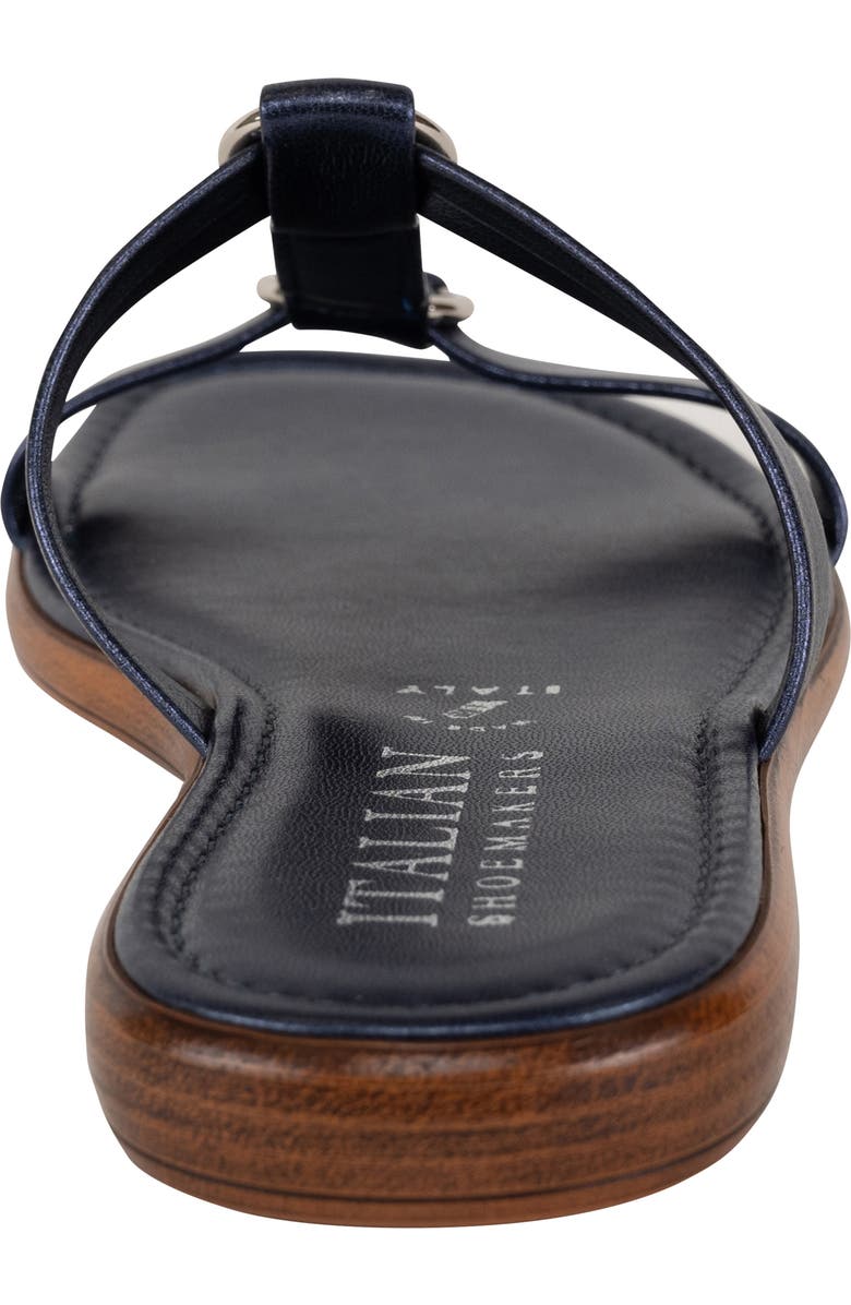 ITALIAN SHOEMAKERS Mikayla Slide Sandal, Alternate, color, Blue Metallic