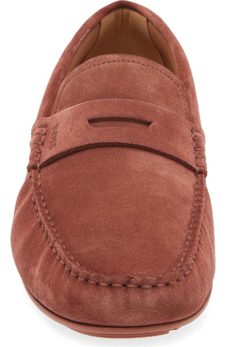 BOSS Noel Penny Loafer, Alternate, color, Rust/ Copper