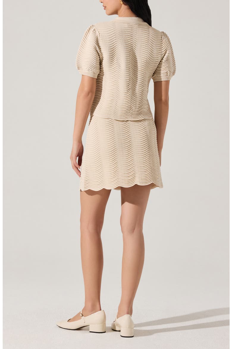 Perrine Pointelle Sweater Skirt, Alternate, color, CREAM