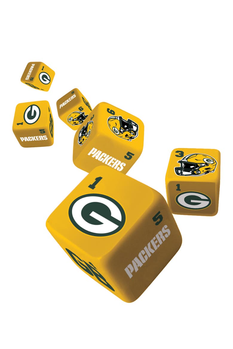 Green Bay Packers Dice Set - 19mm, Alternate, color, Multicolor