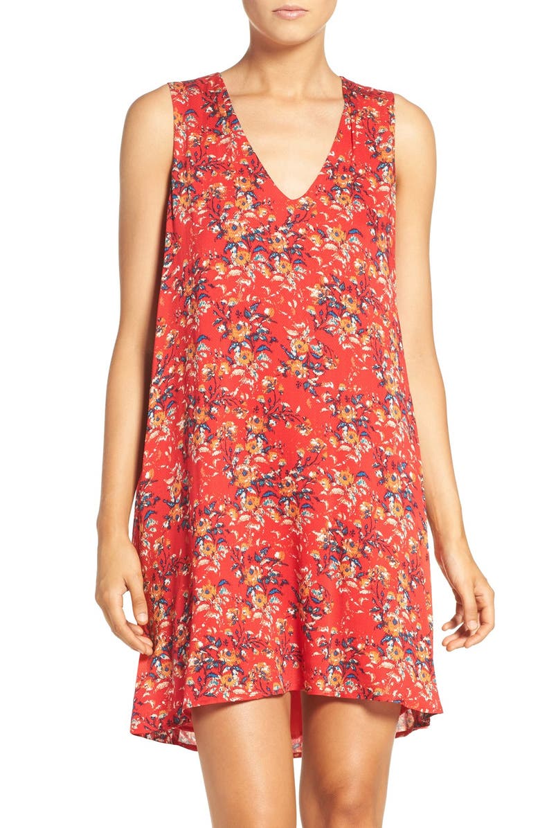 charles henry red dress Charles Henry Womens Shift Dress Size M Red Round Neck Back Zip Sleeveless