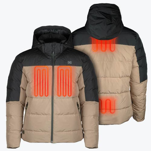 Mobile Warming Natural Down Heated Jacket In Multi