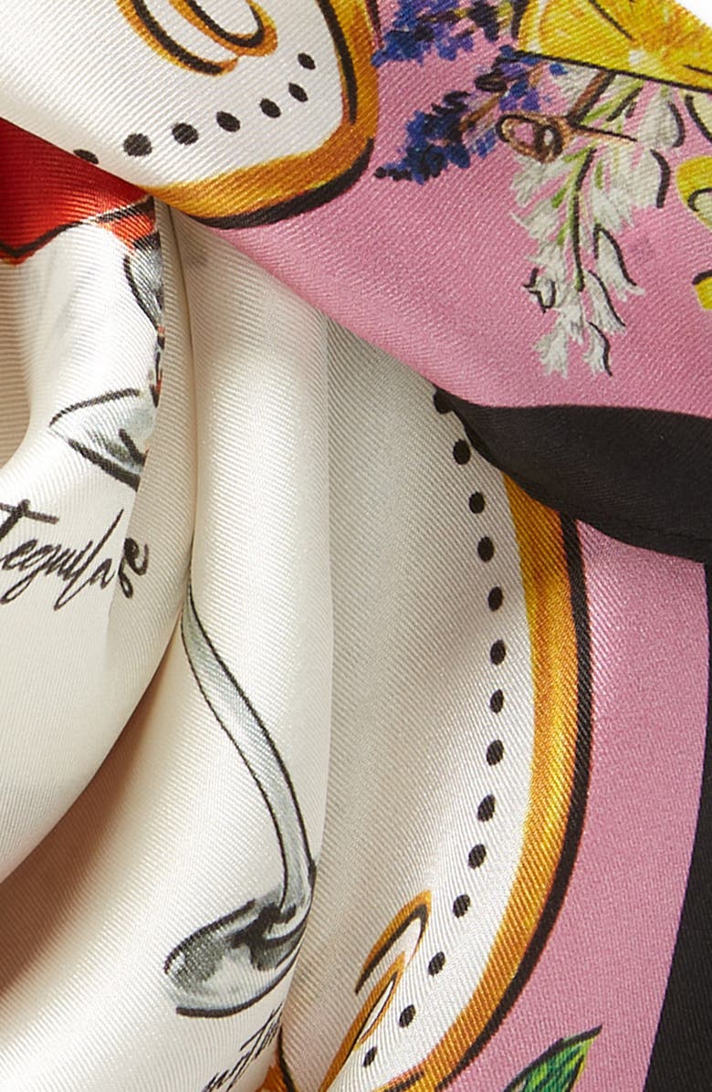 Echo Cocktail Hour Silk Square Scarf, Alternate, color,