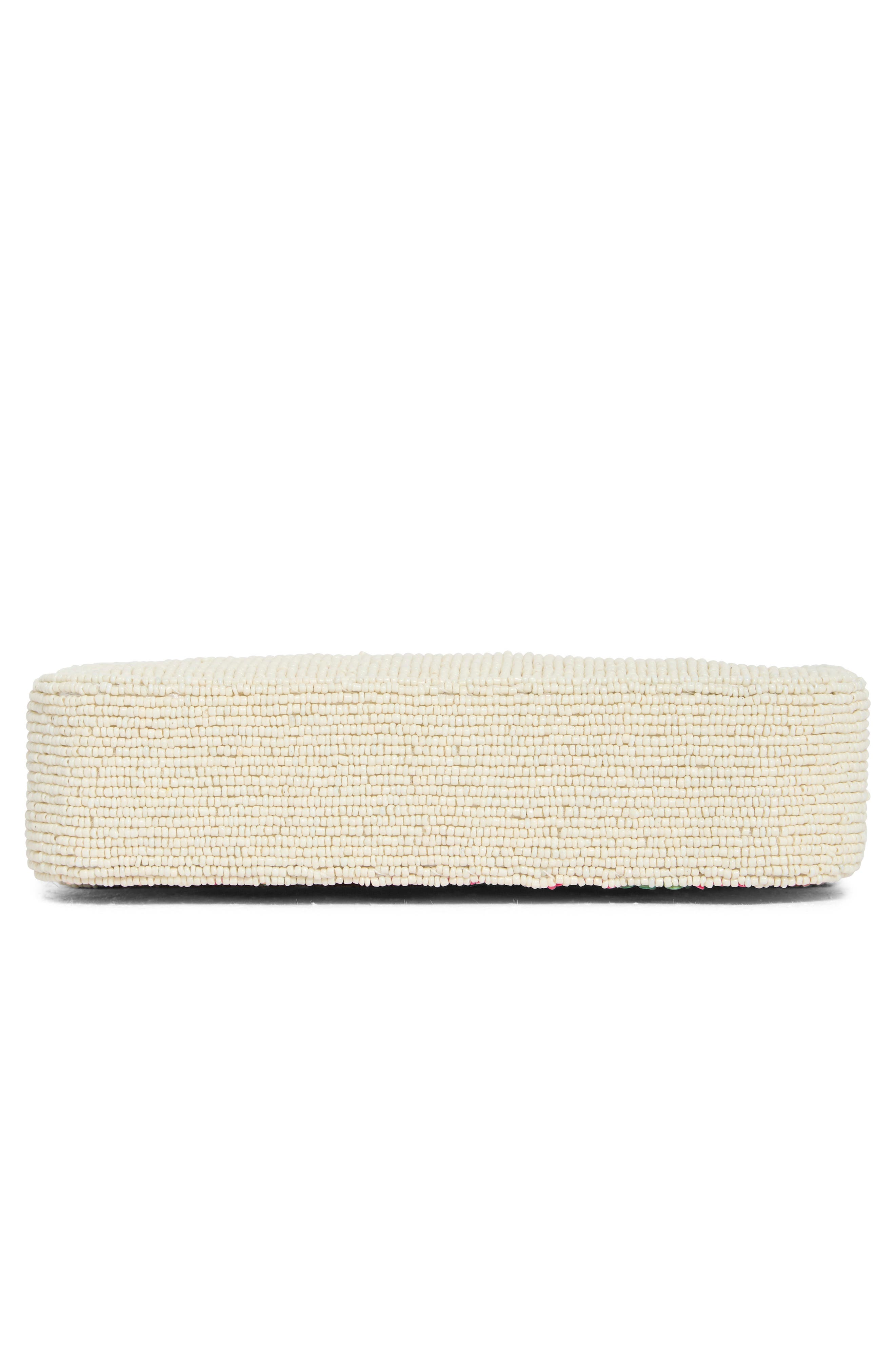 Collection XIIX Beaded Pop Floral Shoulder Bag, Alternate, color, Ivory Multi