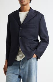 Maison Margiela Work in Progress Virgin Wool & Linen Blazer