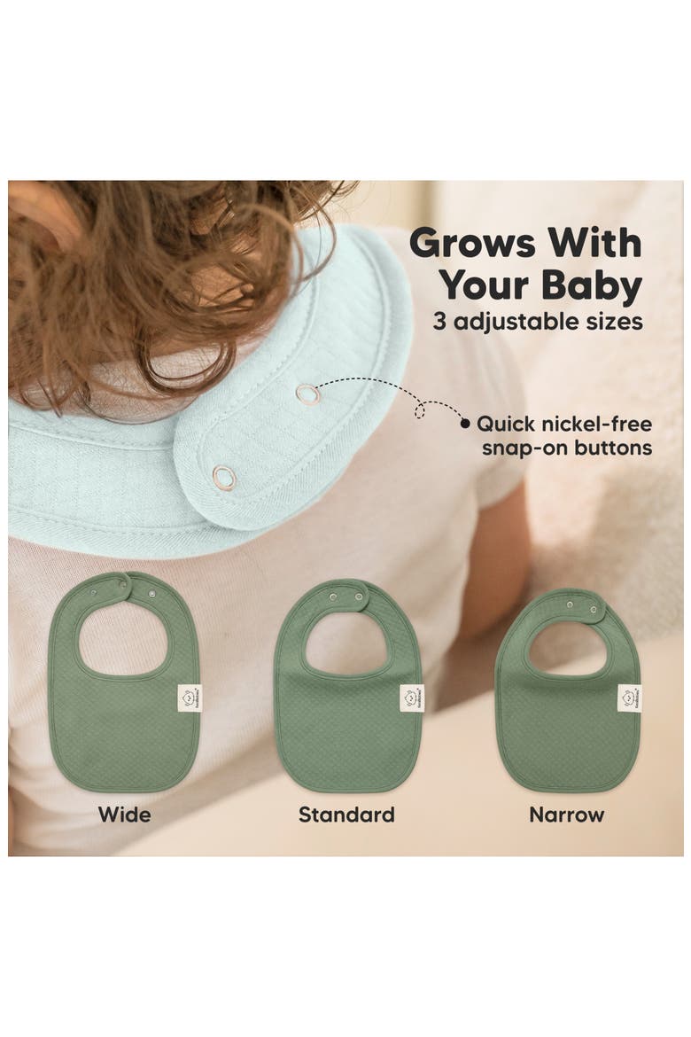 8-Pack Quin Drool Bibs, Alternate, color, Eclipse