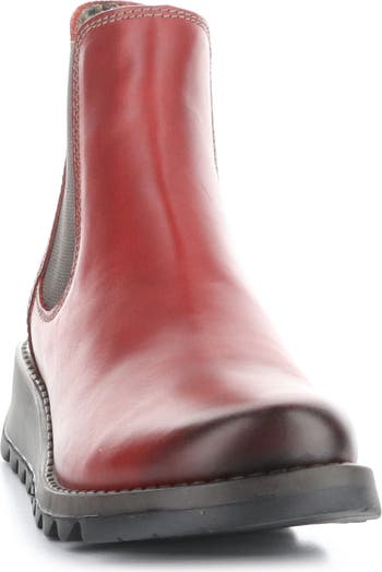 Fly london buy Leather Womens Ankle Boots Salv Red