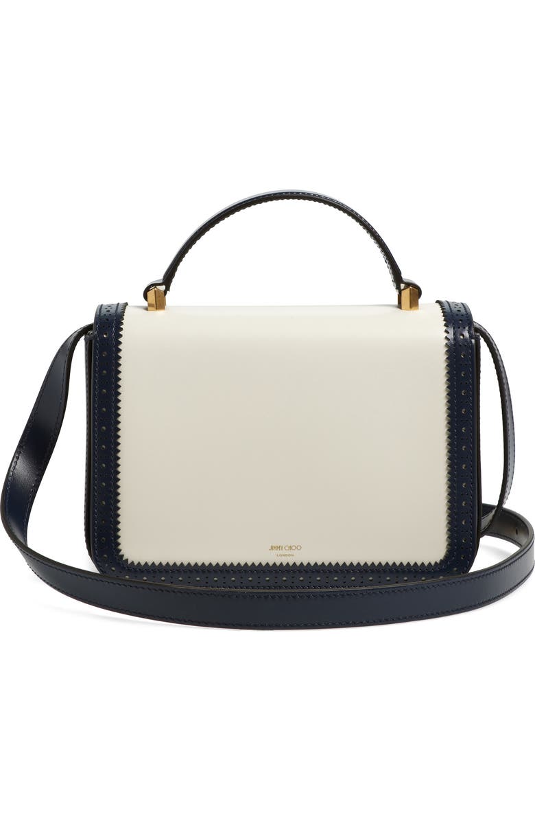 Jimmy Choo Diamond Leather Top Handle Bag, Alternate, color,