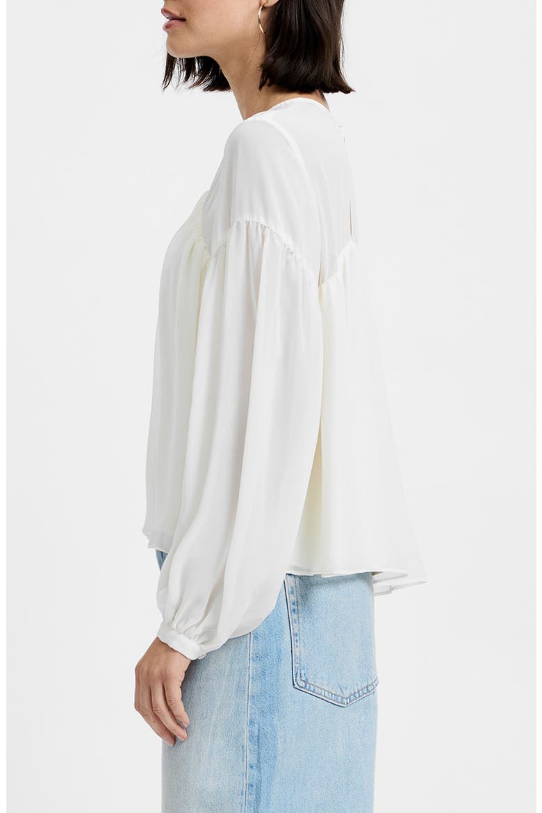 Marina Chiffon Top, Alternate, color, PORCELAIN CREAM