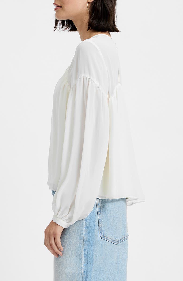 French Connection Marina Chiffon Top, Alternate, color, Porcelain Cream