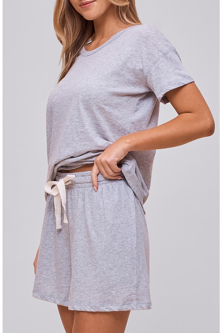 Ada Boxer Short Pajamas, Alternate, color, GREY
