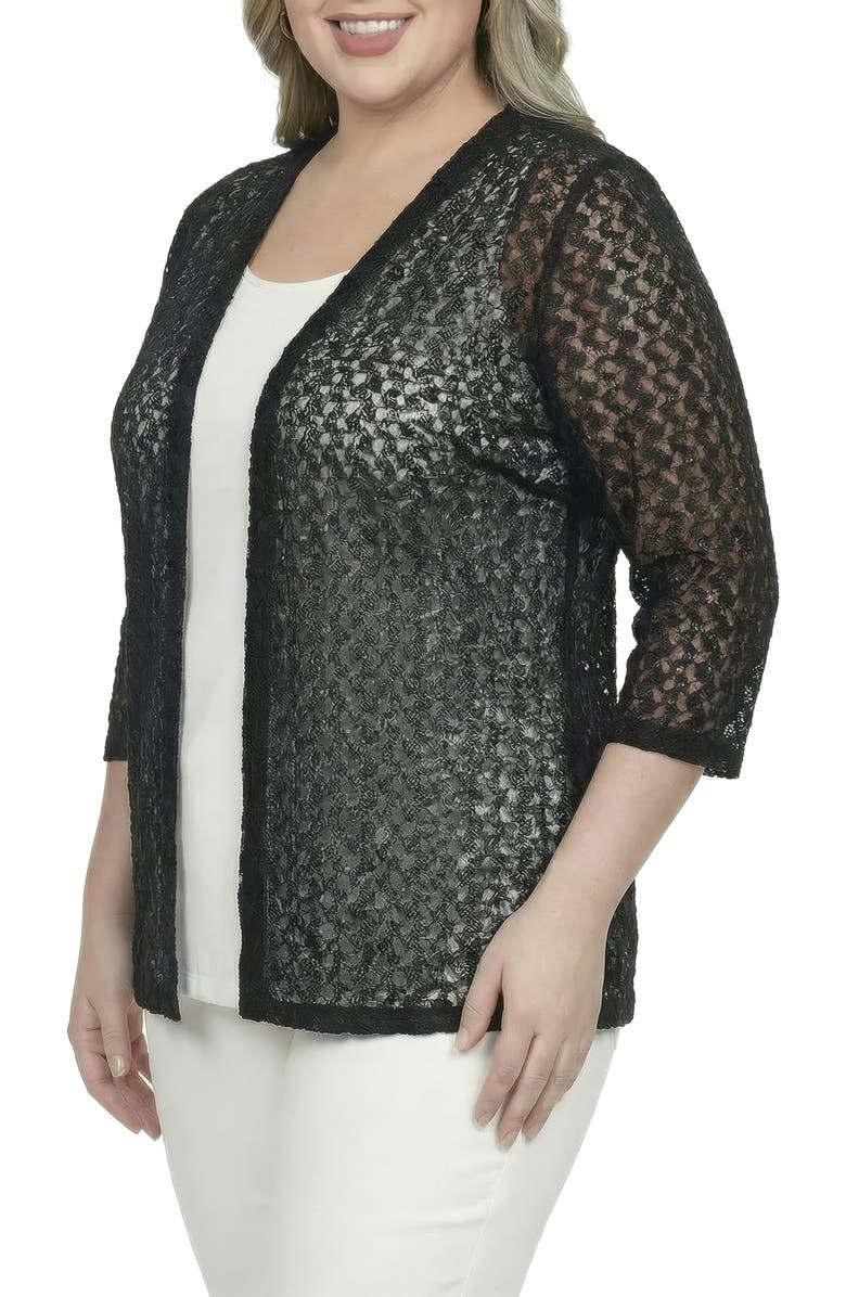 Standards & Practices Lace Open Front Cardigan, Alternate, color,
