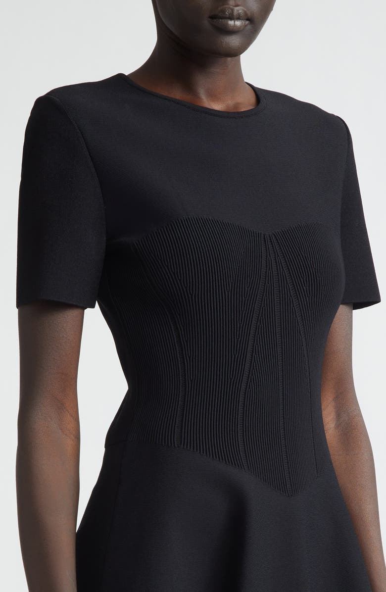 McQueen Volume Minidress, Alternate, color, Black