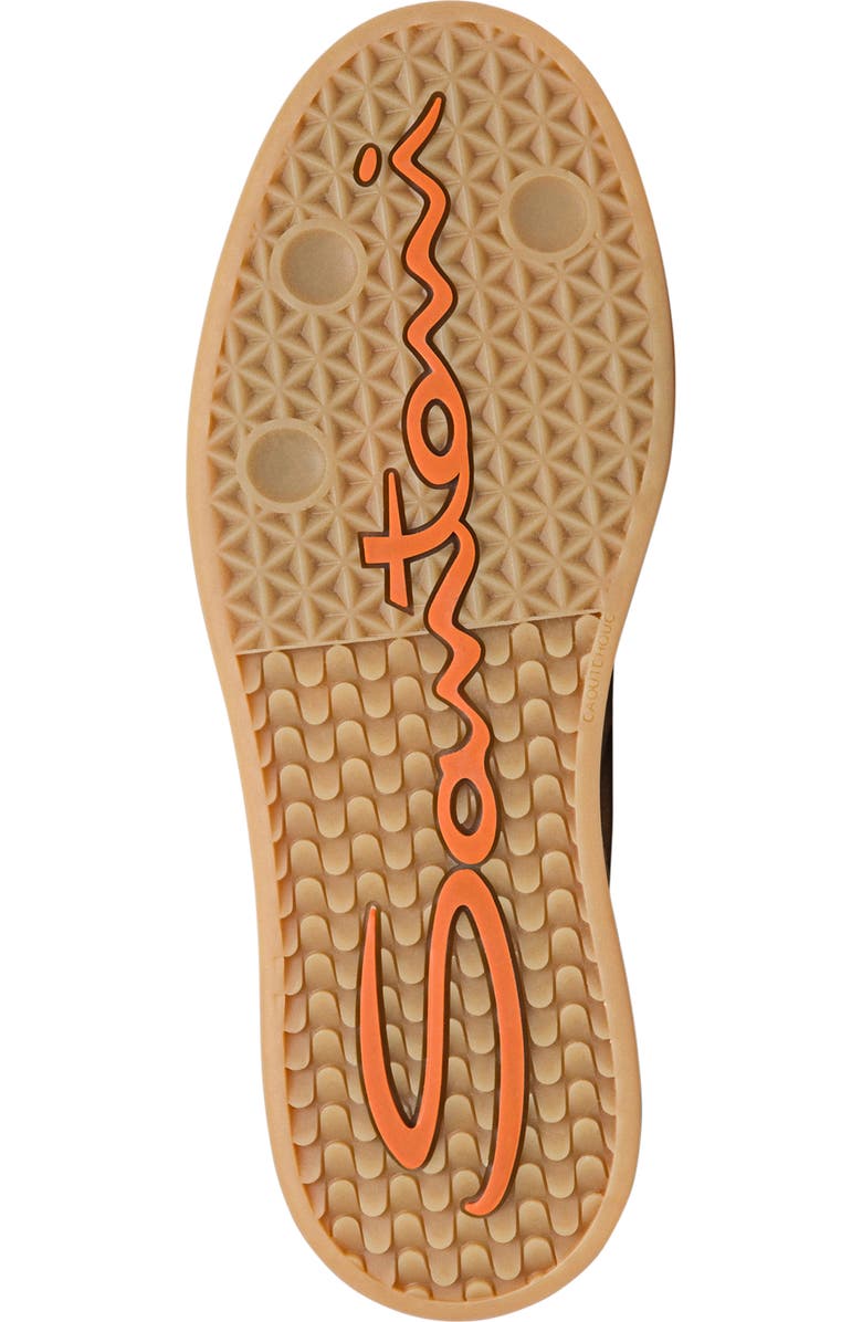 Santoni Women
s Leather and Suede DBS Oly Sneaker, Alternate, color, Brown