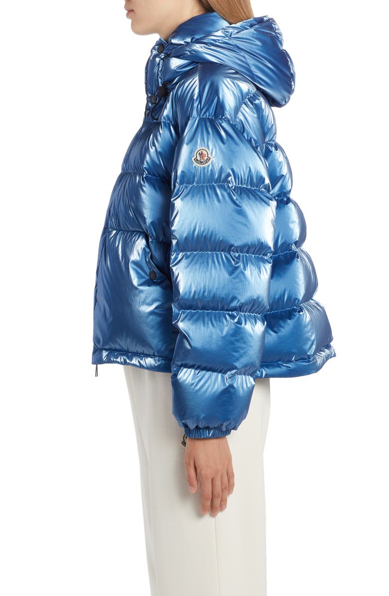 Moncler Moselotte Hooded Short Down Puffer Jacket, Alternate, color, 