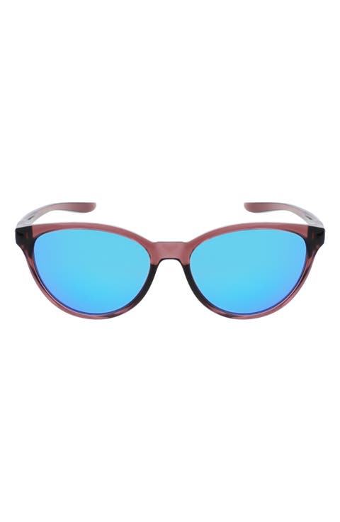 City Persona 57mm Mirrored Cat Eye Sunglasses