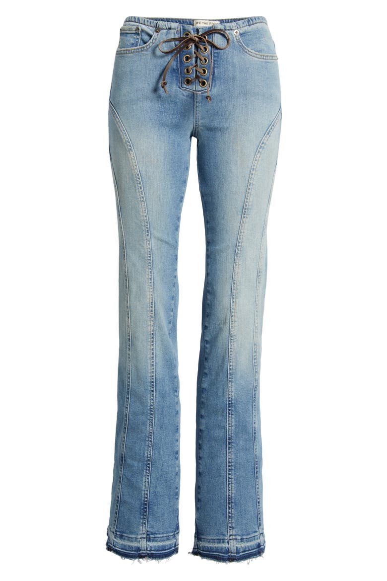 Dust In Glory Flare Jeans, Alternate, color, INDIGO
