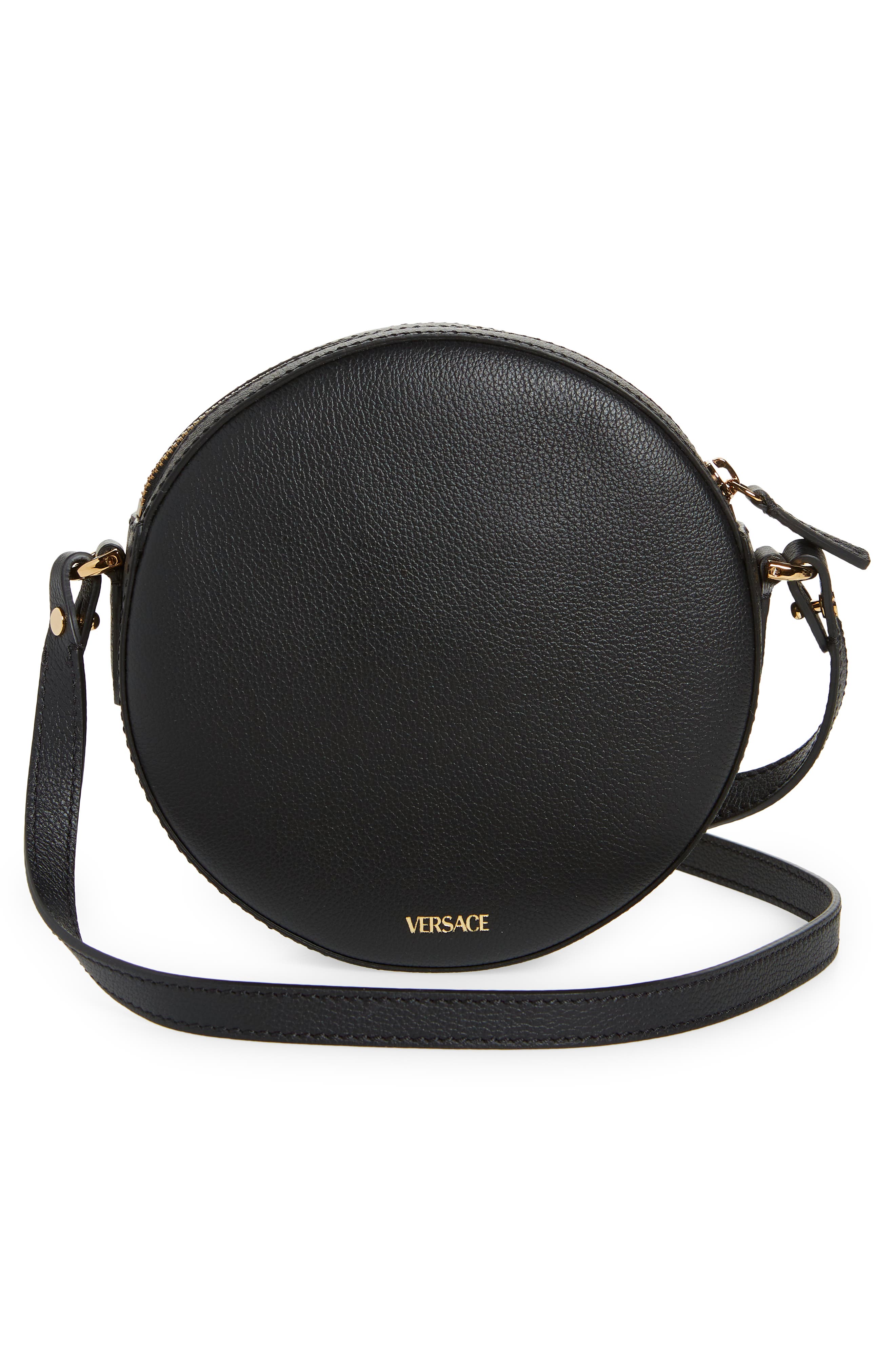 Versace Medusa Chain Round Crossbody Camera Bag, Alternate, color, 