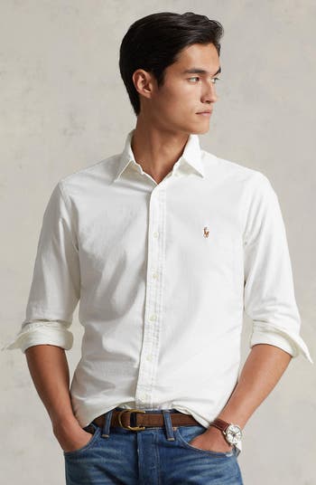 ★★POLO RALPH LAUREN★★ W Classic Fit Oxford Shirt White W Polo Ralph Lauren Classic Oxford Button-Down Sport Shirt