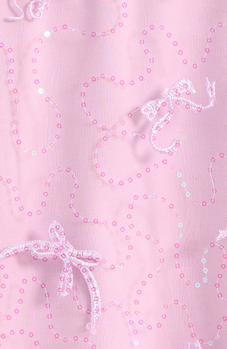 Ava & Yelly Kids' Sequin Bow Tulle Bubble Dress, Alternate, color, Iris